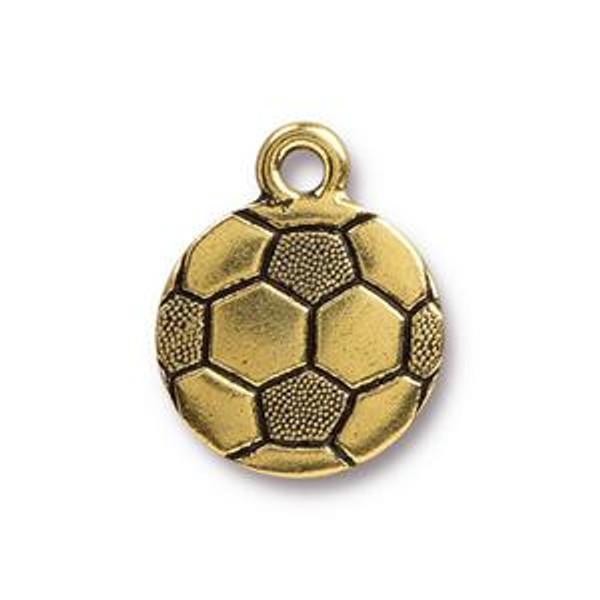 TierraCast Charms: Soccer Ball | Pk of 2