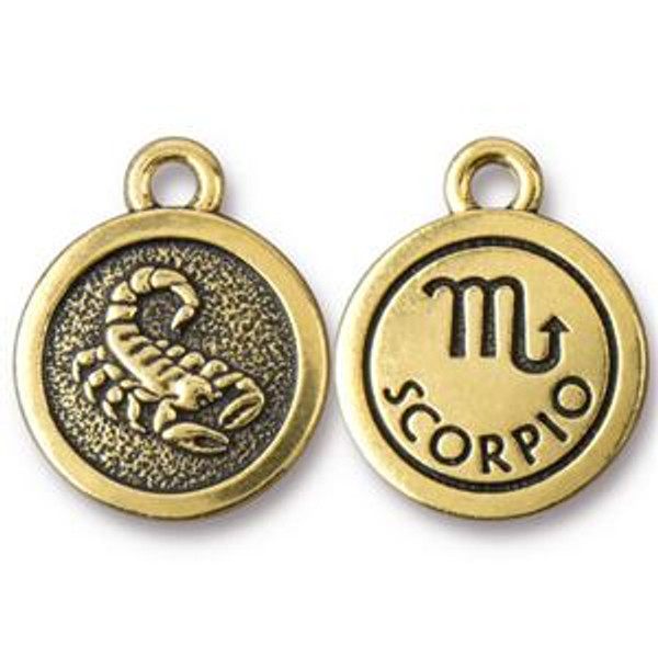 TierraCast Charms: Zodiac Signs - Scorpio | Pk of 3