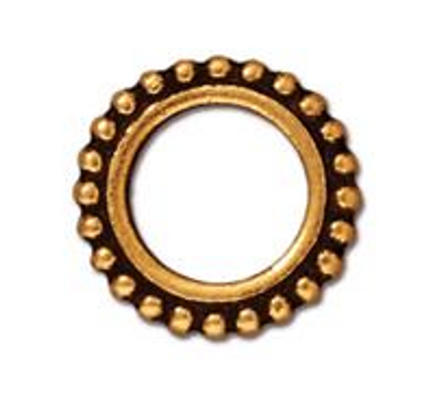 TierraCast Bead Frame - 8mm Round | Pk of 2