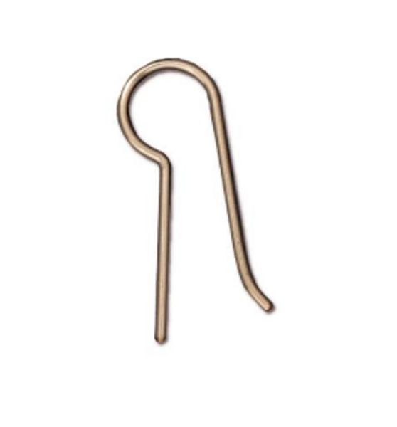 Tierracast Earwires: French Hook with .53 Inch Blank 14/20 Gold Filled | Pk of 4