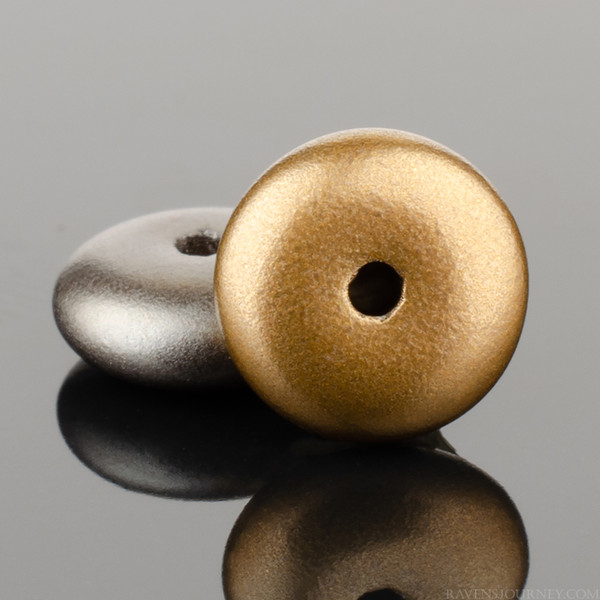 Disc Spacer (6mm) - Antiqued Metallic Opaque Matte Finish Mix