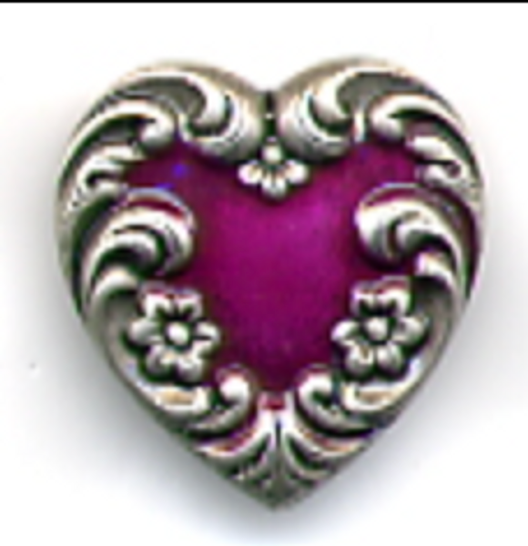 Heart Button 3/4" x 3/4" by Susan Clarke