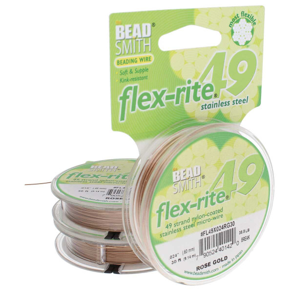 Flexrite 49 Strand 0.024 - Rose Gold