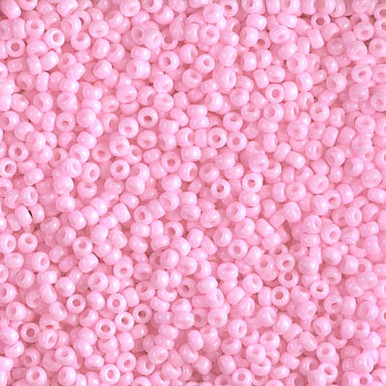 Round Seed Bead by Miyuki - #415 Dyed Cotton Candy Pink