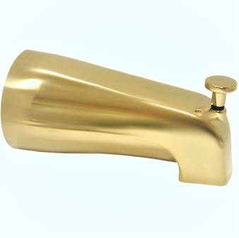 Polished Brass Diverter Tub Spout