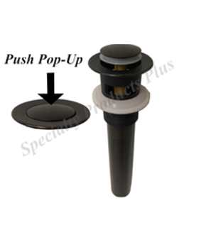 Oil Rubbed Bronze Push-Up with Overflow