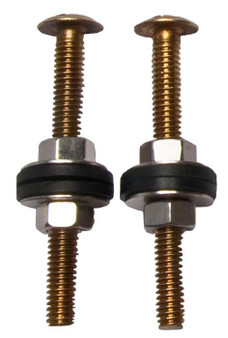 Brass Plated Close Couple Bolts 5/16 X 3 1/4"