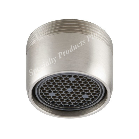 Small Male Brushed Nickel Aerator 3/4-27T