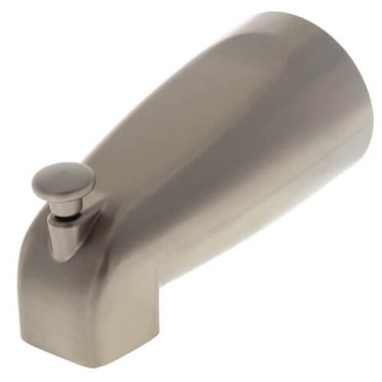 Brushed Nickel Diverter Tub Spout - 35-0046