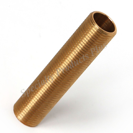 Central Brass Threaded Brass Nipple  9/16  X  2 1/2