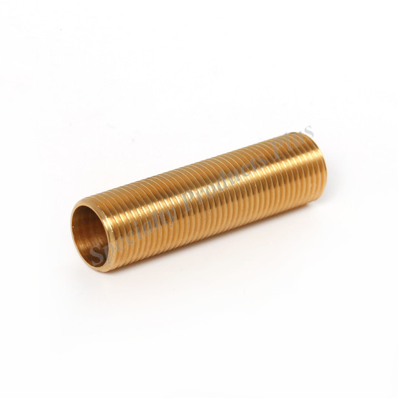 Threaded Brass Nipple  5/8-18T  X  2 1/4"