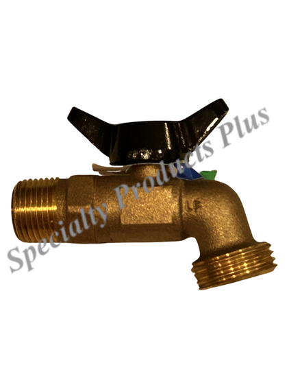 Quarter Turn Hose Bibb  1/2 MIP