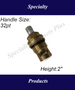 AQUASOURCE CERAMIC STEM Cold 25-0100