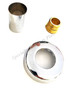 Sloan Sweat Solder Kit With Stamped Wall Flange, Chrome h-536-AA