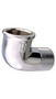 3/8" IPS Chrome Plated Brass 90 Degree Street Elbow