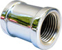 1/2" IPS Chrome Plated Brass Coupling