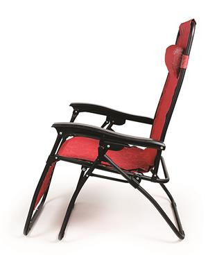 Zero Gravity Chair, Red Swirl