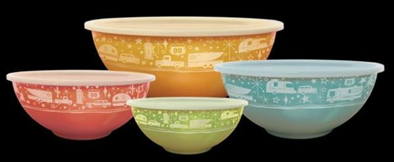 Nesting Kitchen Bowls, set of 4 with lids