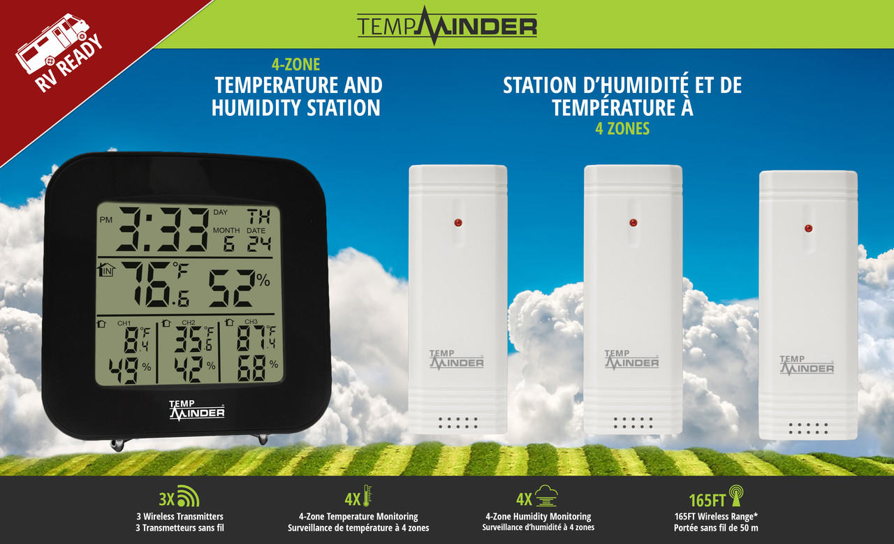 Minder Research 4-Zone Temp Humidity Station