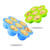7 Holes Egg Bites Molds Silicone with Lid Reusable Baby Food Storage Container Freezer Ice Cube Trays Steamed Cake Mold Egg Poacher Instant Pot Accessories