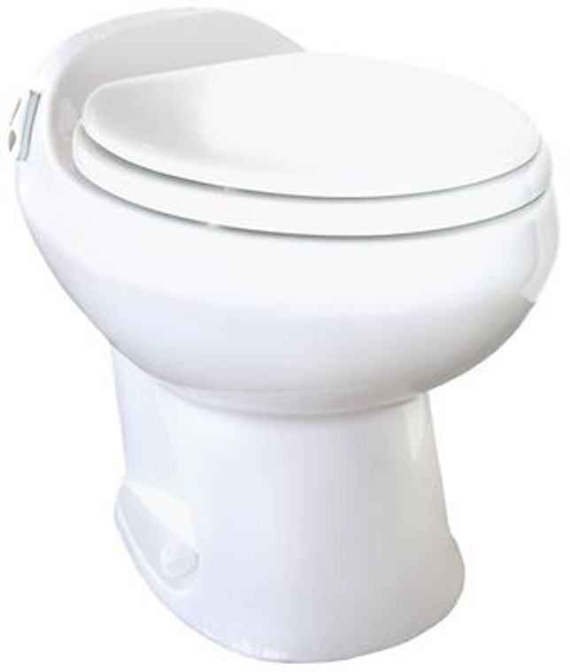 Aria Deluxe II RV Toilet - High Model - Bone