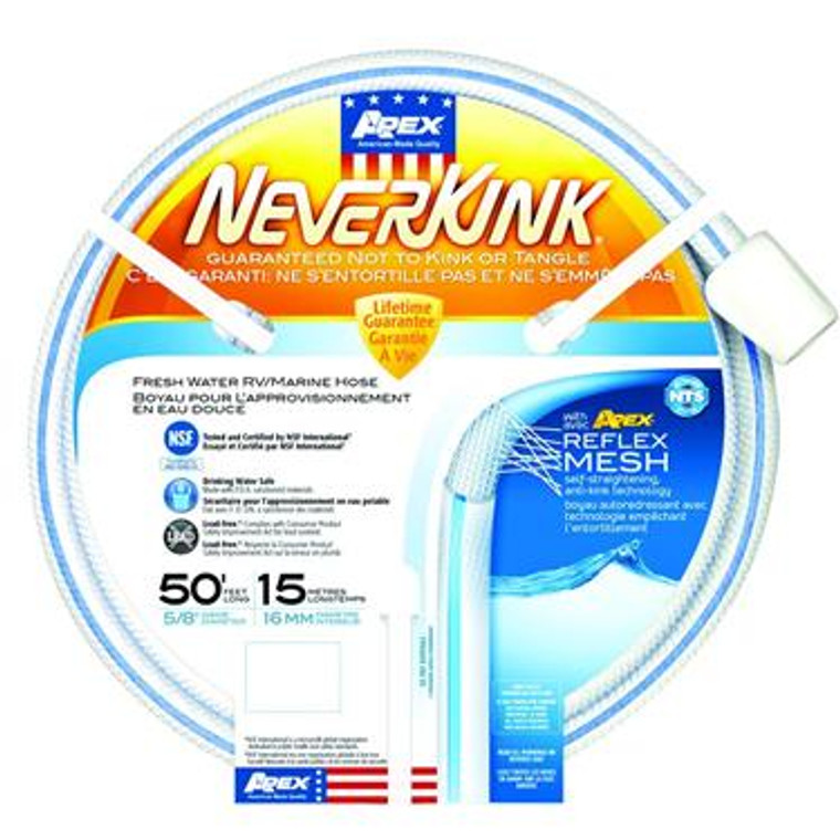 Apex Never Kink Hose - Size: 5/8'' x 50'