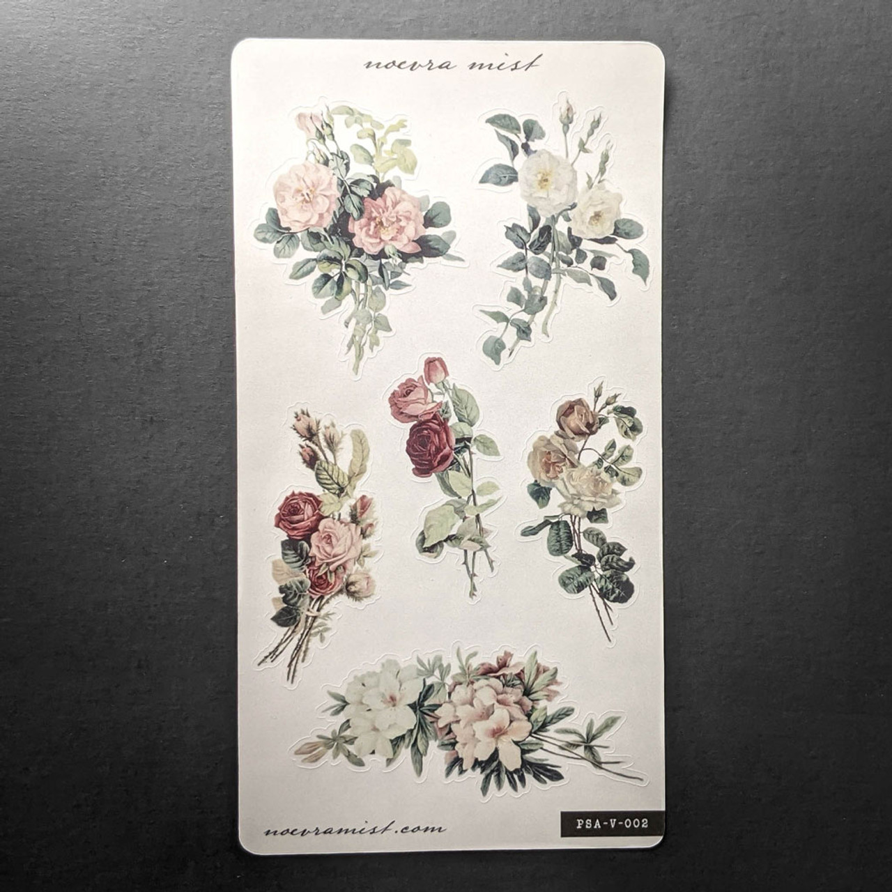 Vintage Flower Sticker Sheet
