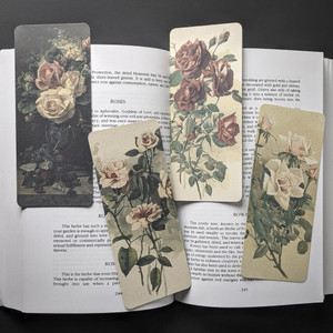 Vintage Rose Floral Art Bookmark Vintage Rose Floral Art Bookmark