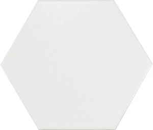 Hexatile Blanco Matt 17.5