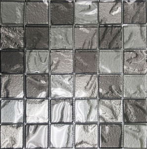 Metallic Glass Ripple Mosaic 48mm