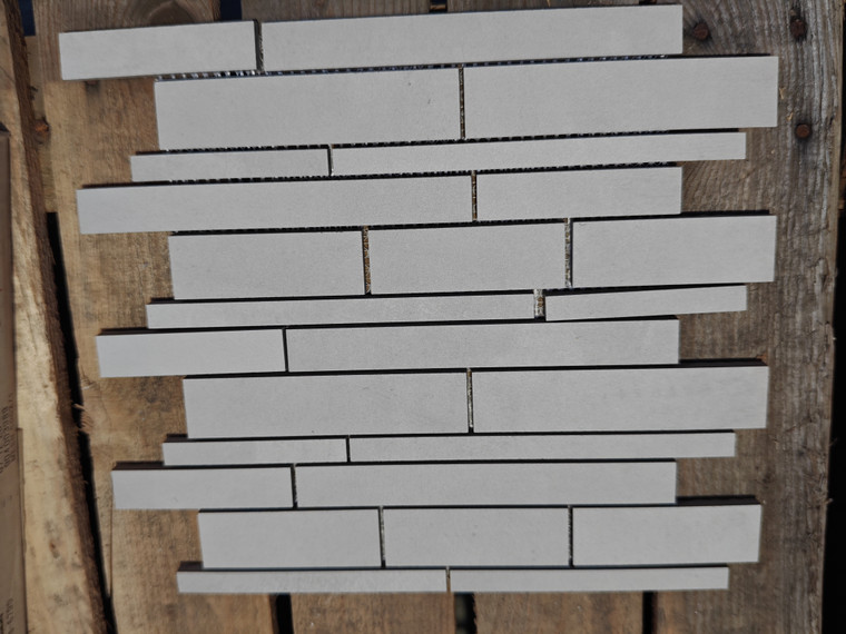 Vogue White Linear Mosaic
