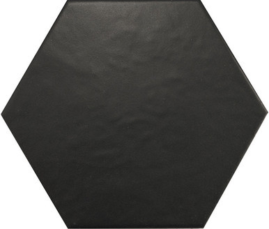 Hexatile Negro Matt 17.5