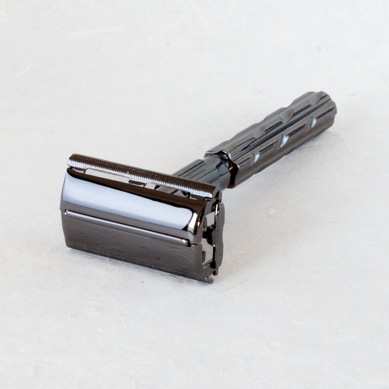 Parker Titan Gunmetal Chrome Butterfly Double Edge Safety Razor