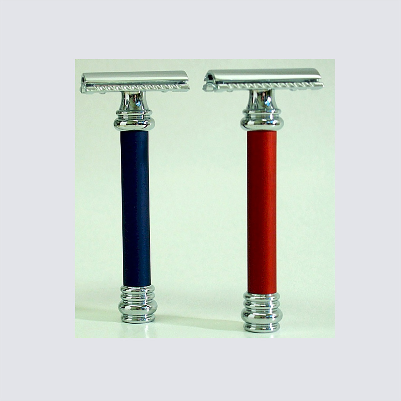 Merkur Heavy Duty Satin Long Handle Barber Pole Safety Razor