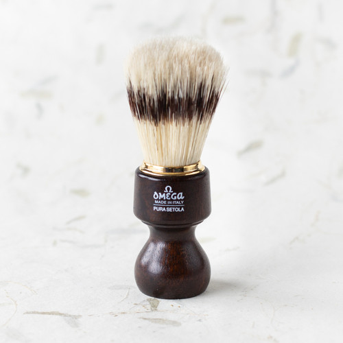 omega brand ovangkol boar brush standing