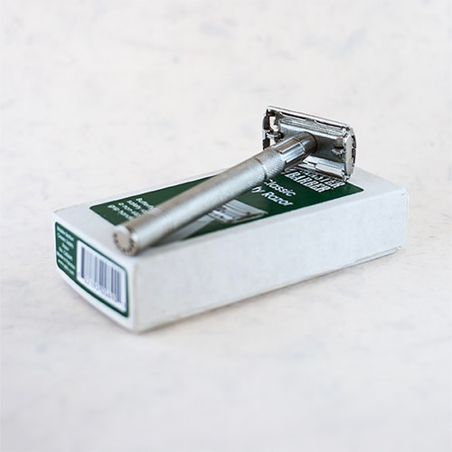 master barber classic double edge butterfly open safety razor