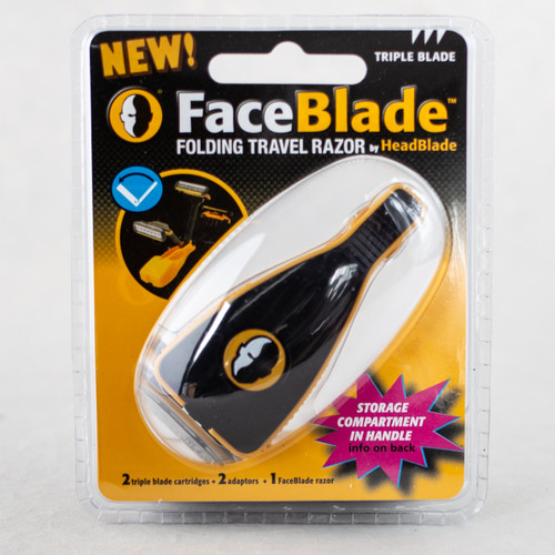 faceblade travel razor backage front