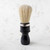 omega black hard plastic handle boar shaving brush standing