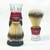 omega red and clear acrylic handle boar shaving brush