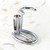 omega chrome plated metal brush and razor holder