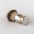 Nickel plated with gold accents shaving brush