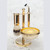 gold plated natural sketch boar bristle shaving set