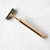 gold plated bulbous style handle razor with fixed head trac cartridge