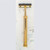 gold plated bulbous style handle razor with fixed head