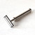 nickel plated bulbous style razor with fixed head