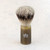 Omega genuine horn faceted handle shaving brush with silver tip bristles