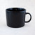 Abstract decal black ceramic briza shaving mug