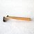 ash wood handle and gold tone swivel head razor uses atra blade cartridge