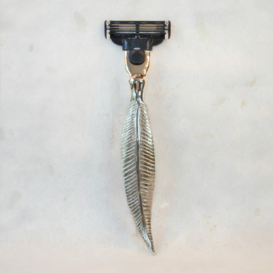 Shake Razors Mach3 Shakespeare Feather Design Handle Razor