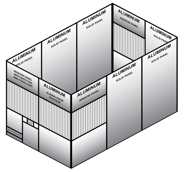 Aluminum Mews (8FT X 12FT X 8FT)